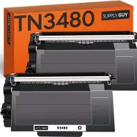 Merkloos Kompatible Toner für Brother TN-3480 - 2 Stück Schwarz