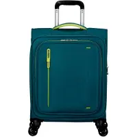 Markenlos Tourister Trolley Cloudrider Spinner Exp. TSA Misty Teal Petrol 55cm