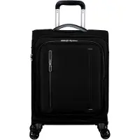 Markenlos Tourister Trolley Cloudrider Spinner TSA Jet Black schwarz 55cm