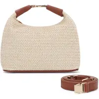 Merkloos Damen Strohtasche für Sommer und Urlaub