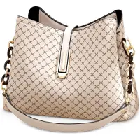 Merkloos Damen Vintage Handtasche mit verstellbarem Schultergurt