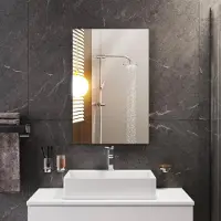 Merkloos Rahmenloser Rechteckiger Spiegel 40x60cm für Badezimmer