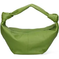 Gave Lux Lunaria Schultertasche aus echtem Dollaro-Leder Handgefertigt in Italien Bianco UNICA 37x20x17 cm