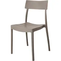 Merkloos Moderne Gartenstuhl aus Polypropylen in Taupe