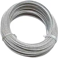 Cardinale Edelstahlseil, Durchmesser 6 mm, Rolle à 10 Meter