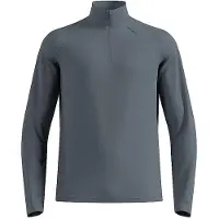 Odlo - Essential Warm Mid Layer 1/2 Zip - Fleecepullover Gr S grau/blau