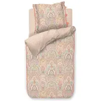 Merkloos Bettwäsche Set Jabali Blume Koralle Rot 200x200+2x80x80