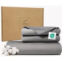 Merkloos Bettwäsche Set für Doppelbett 240 x 220 cm, Baumwollsatin mit 300 TC