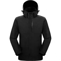 Merkloos Herren Wasserfestes Outdoor-Jackett - Leichtes Atmungsaktives Regenjacke für Wandern