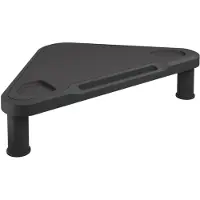 vidaXL Eck-Monitorständer Schwarz 49x28x10,5 cm