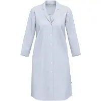 Seidensticker Nachthemd "Damen Nachthemd Lang bodywear", Damen, Gr. 48, blau (zen blau), figurumspielend, V-Ausschnitt, Gerade, Kleider Nachthemd