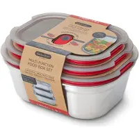 Black+blum Frischhaltebox Meal Prep Mixed Grau (3er-Set)
