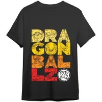 Namco Bandai Games Toei Animation Dragon Ball Z Letters Kurzarm-t-shirt Schwarz L Schwarz L