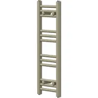 LuxeBath Handtuchheizkörper Sahara 300x800 mm Beige, Badheizkörper Seitenanschluss, Handtuchtrockner gerade, Handtuchhalter Wandheizkörper Badezimmer