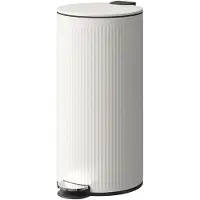 HOMCOM Mülleimer 30 L Treteimer mit Softclose-Deckel und Pedal Mülltrennsystem