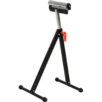 HOMCOM Rollenbock Rollenauflage Hiflsbock Verstellbar bis 90 kg Metall Schwarz