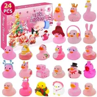 KAHEIGN Adventskalender mit 24 Gummienten für Kinder & Erwachsene, Badespielzeug Geschenk