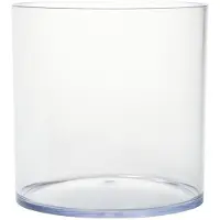 Merkloos Transparente Acrylvase, Set von 2, 14.5 x 15 cm