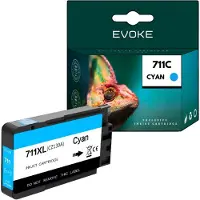 Evoke kompatible Tinte für HP 711 HP711 CZ130A Cyan 28 ml 480 Seiten DesignJet T120 T125 T130 T520 T525 T530