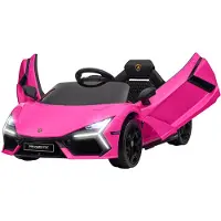 AIYAPLAY Kinder Elektroauto 12V Kinderauto mit 2,4G Fernbedienung, Musik, Rosa