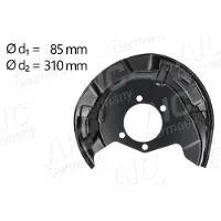 AIC Spritzblech, Bremsscheibe 58269 Hinterachse rechts für RENAULT