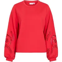 Vila Visandy Rundhals Langärmeliges Sweatshirt