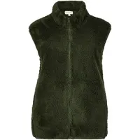 Apricot Kurzweste "Fleeceweste", Damen, Gr. M (38), grün (khaki), gewebt, , Modisch, normal normal, Westen Kurzweste