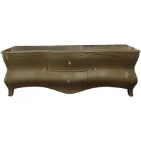 Casa Padrino Barock Fernsehkommode Gold B 169 cm, H 61 cm Fernsehschrank - Limited Edition