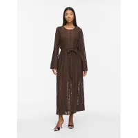 Vila Visilano Langarm Maxikleid