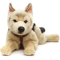 Merkloos Plüsch Deutscher Schäferhund 65 cm - Realistisches Kuscheltier