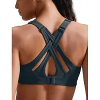 Merkloos Sport-BH High-Support - Verstellbare Träger - Kreuzrücken - Plus Size - Starke Kompression - Eingenähte Cups - Sporttop