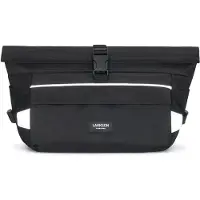 Merkloos 2-in-1 Fahrradtasche und Umhängetasche mit Reflexion, Schwarz