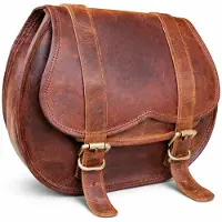 Merkloos Vintage Leder Fahrradtasche - Handgemachte Motorradsatteltasche für Reisen
