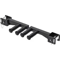 Selius Aufsteckvorrichtung für Dip-Barren – Passend für Power Racks mit 7,6 x 7,6 cm Profil – Metall, Schwarz