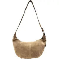 Merkloos Italienische Wildleder Crossbody Tasche für Damen