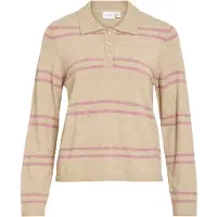 Vila Viril Gestrickter Poloshirt