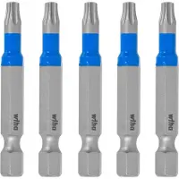 Wiha Bit Set T-Bit 50 mm TORX (T25) 5-teilges Set 1/4 zoll E6,3 in Box - 41646