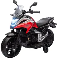 AIYAPLAY Kinder Elektro-Motorrad 12V Kindermotorrad mit MP3 USB LED-Scheinwerfer