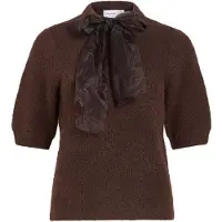 Vila Viitza Schleifen-detail Strickpullover