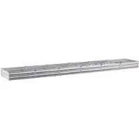 vidaXL Hochbeet im Garten Silber 480 x 80 x 24 cm verzinkt