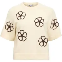 Object Kurzarm Pullover Grau XS