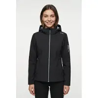 CMP Softshelljacke "WOMAN JACKET DET HOOD", Damen, Gr. 40, antracite, sk, Obermaterial: 96% Polyester, 4% Elasthan, normal, Jacken Softshelljacke, mit Kapuze, wind- und wasserabweisend