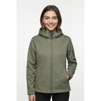 CMP Woman Jacket DET. Hood green tea mel. (E636) 48