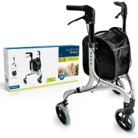 Merkloos Faltbarer Aluminium Rollator mit 3 Rädern