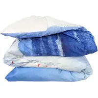 Merkloos Bettbezug 200 x 200 cm aus Percale in Blau