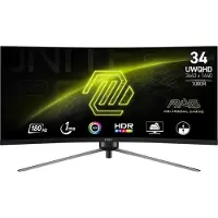 MSI MAG 345CQR, 86,4 cm (34"), 3440 x 1440 Pixel, UltraWide Dual Quad HD, 1 ms, Schwarz