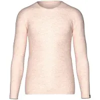 Trigema Longsleeve "Langarmshirt", Damen, Gr. M, beige (sand, melange), Feinstrick, 95% Baumwolle, 5% Elasthan, Basic, lang, Rundhals, Shirts Longsleeve