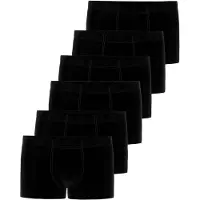 Seidensticker Retro Pants "6er Pack Herren Retro Short", Herren, Gr. 7, schwarz, Single-Jersey, Obermaterial: 95% Baumwolle CO. 5% Elasthan EL., Unterhosen Retro Pants