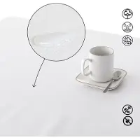 Muare White Christmas Tischdecke