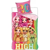 Halantex SP. z.o.o. Halantex Kinder Bettwäsche Rainbow High 160x200 Figuren